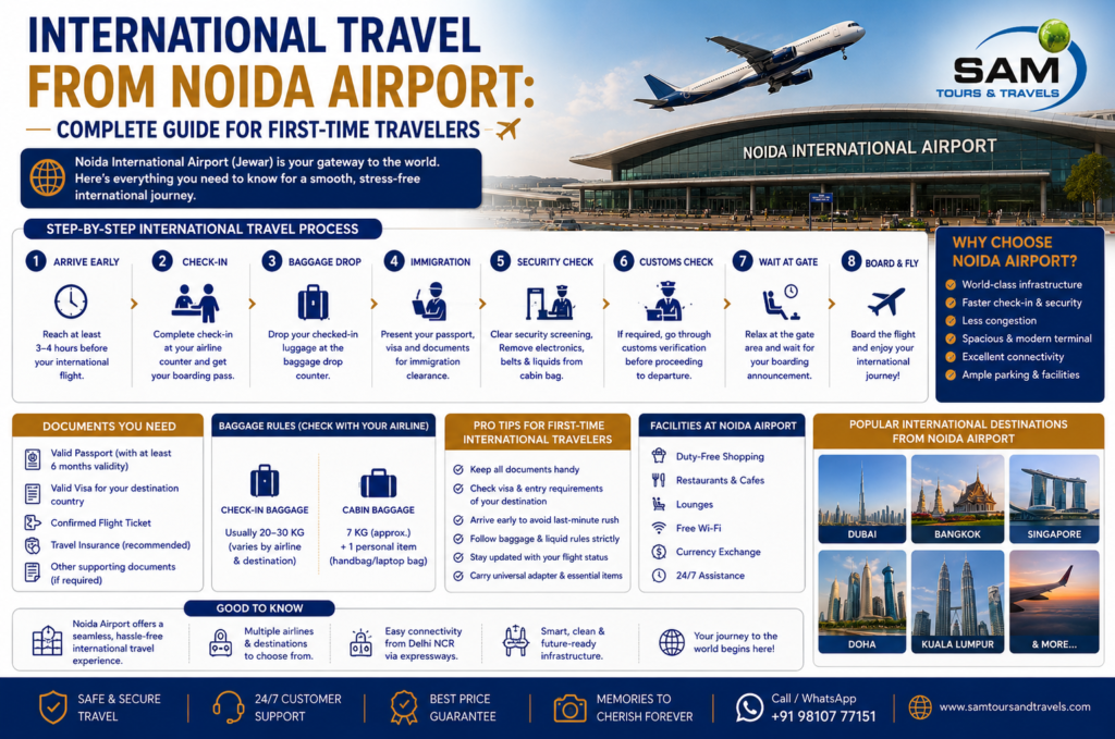 International Travel from Noida Airport