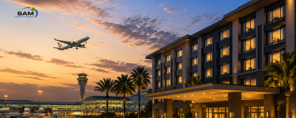 Hotels near Noida International Airport offering budget and luxury accommodation for travelers.